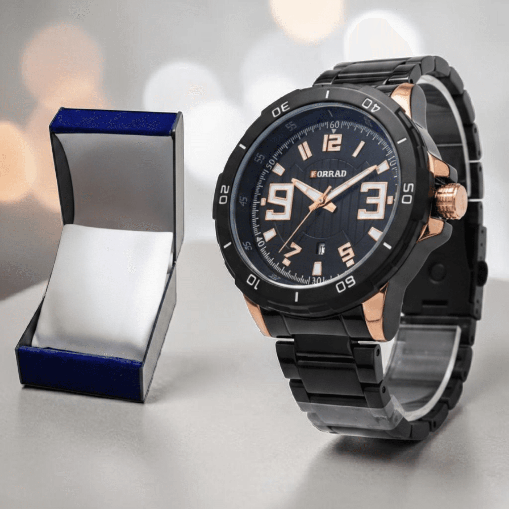 Montre homme black edition avec dateur