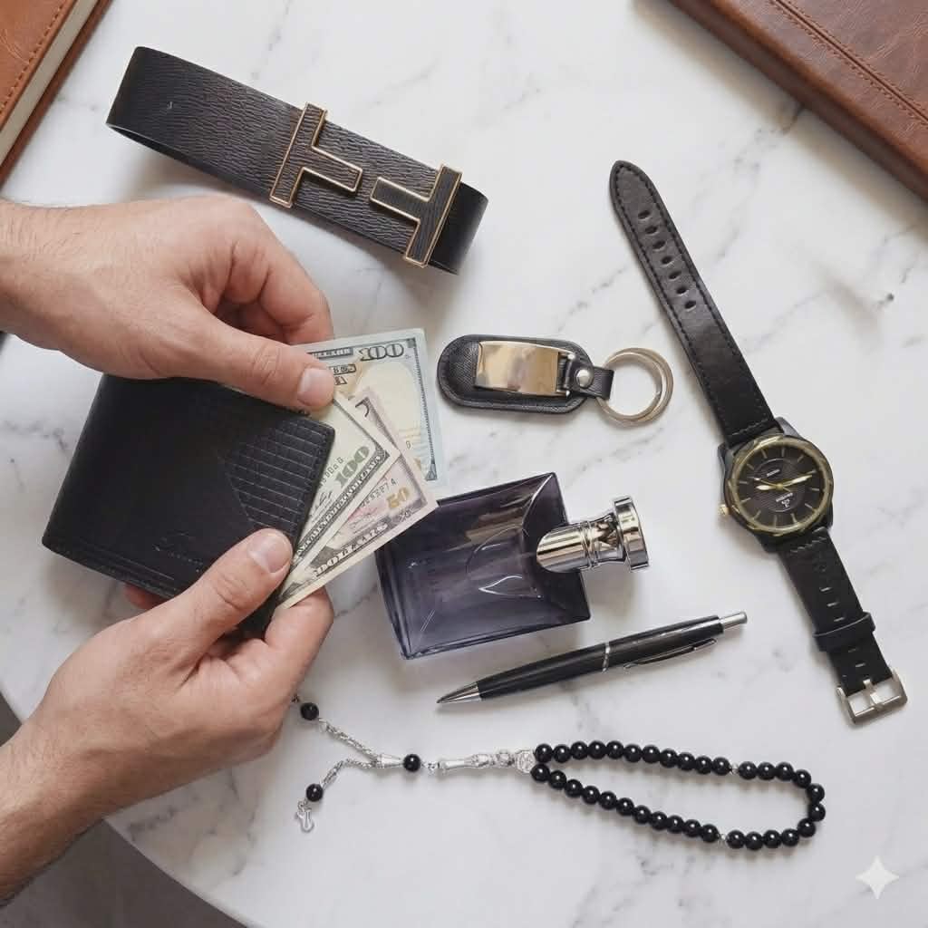 Coffret cadeau homme 7 pièces, style premium